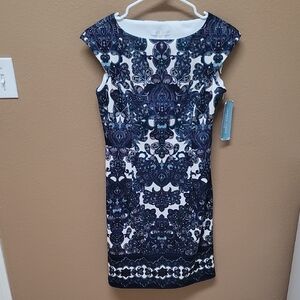 NWT London Times Navy and White Dress 💙🤍